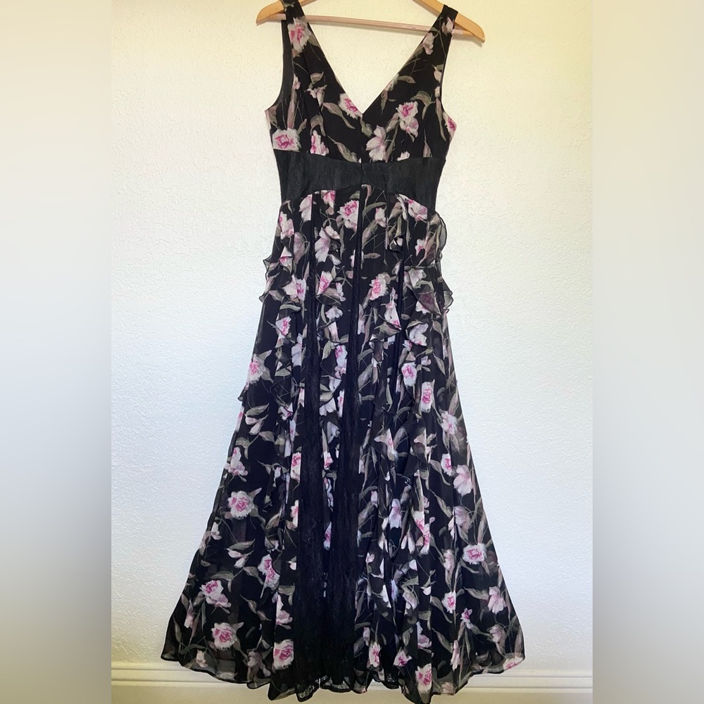 WHBM Floral Ruffle Maxi Dress - Picture 2 of 11